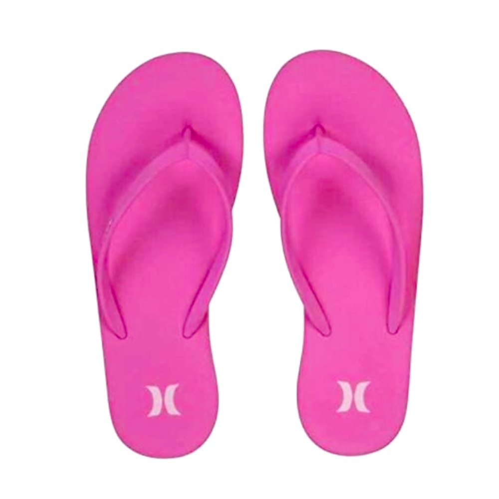NWT hot pink Hurley flips - one and only - OAO SANDAL / flip flops sz 6 or 7
